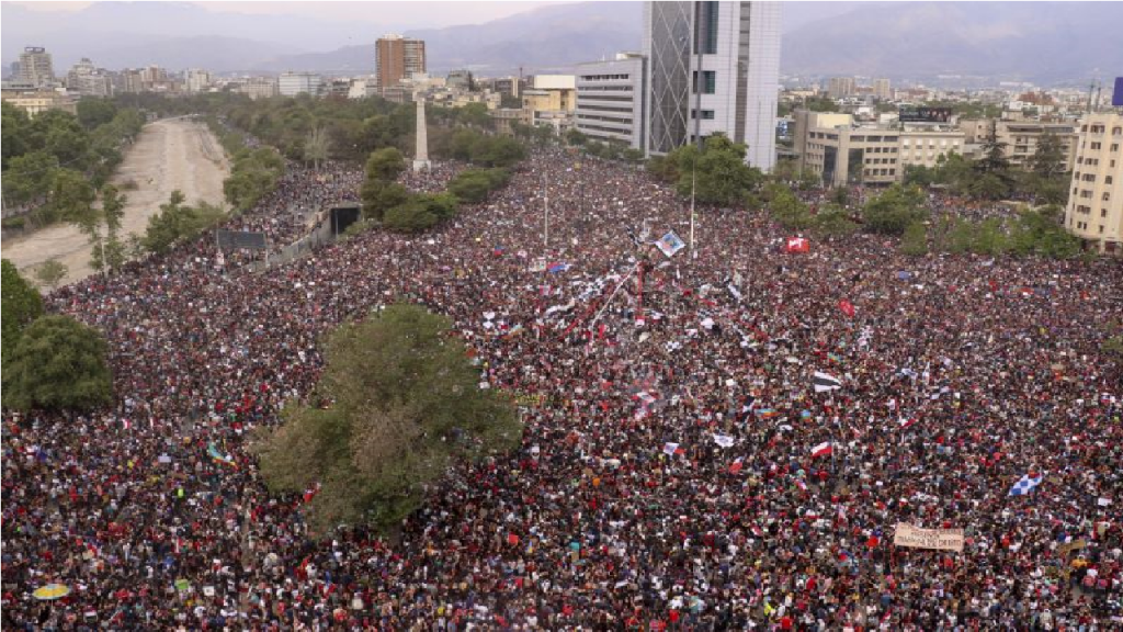 Manifestação no Chile reúne cerca de 1 milhão de pessoas