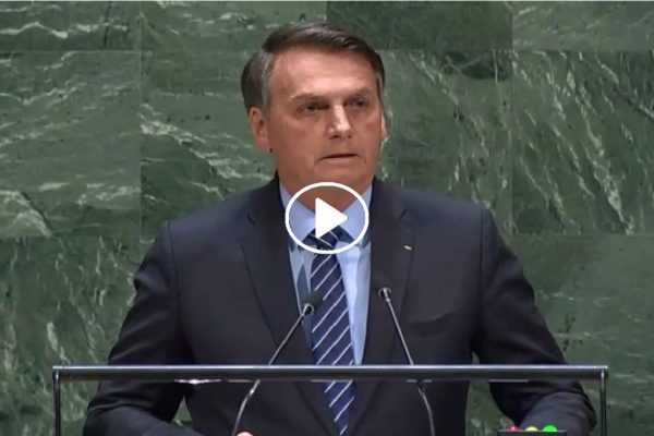 Bolsonaro cita aumento da confiança do mundo no Brasil a seu discurso na ONU