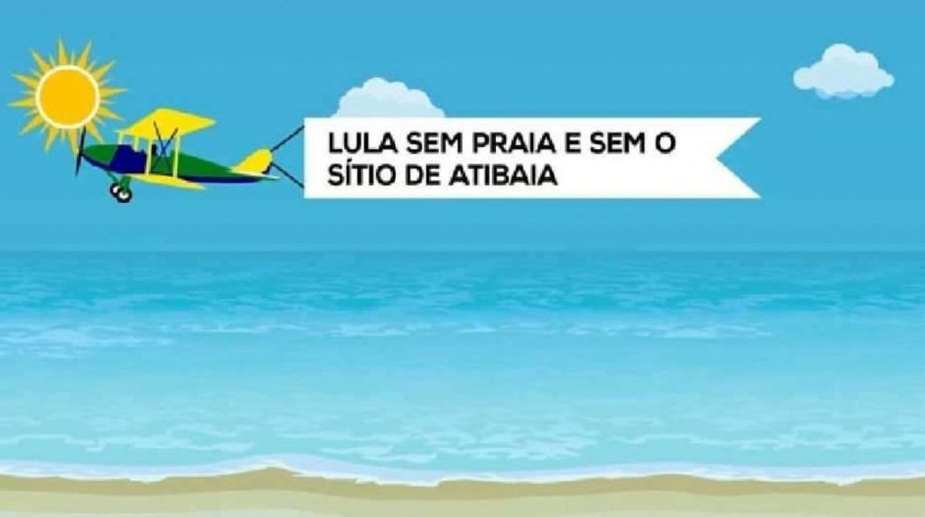 Luciano Hang ironiza avião com faixa "Lula sem praia e sem sítio de Atibaia" e diz que "O Verão nunca foi tão difícil para o Lula"