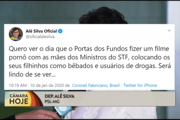 Deputada de Bolsonaro Sobre Porta dos Fundos "Quero ver o dia que o Porta dos Fundos fizer um filme pornô com as mães dos ministros do STF"