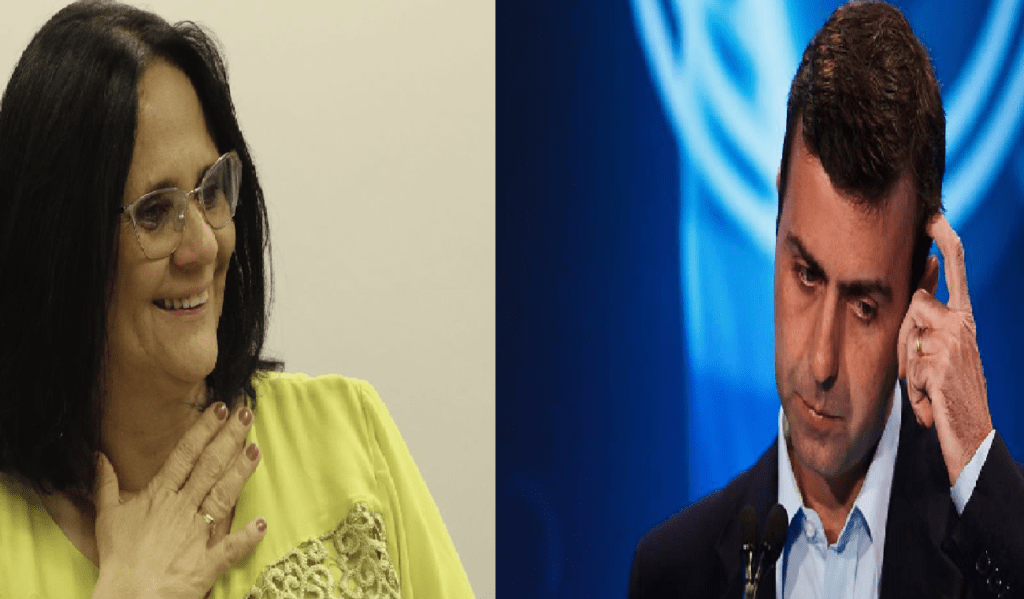 Ministra Damares ironiza deputado esquerdista: "Está se borrando de medo" do governo