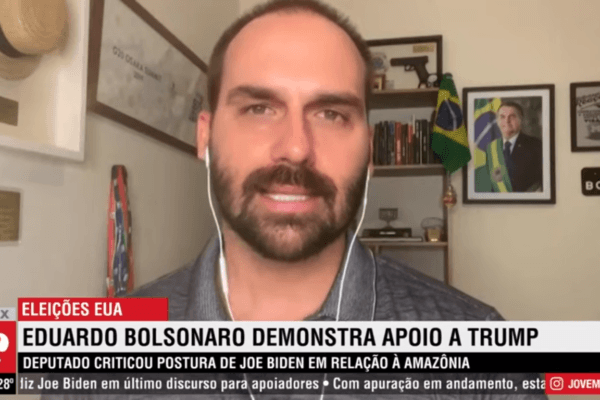 Deputado Eduardo Bolsonaro critica postura de Biden sobre a Amazônia