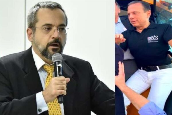 "João Doria arregou, sentiu a força do povo" diz ex-ministro Abraham Weintraub