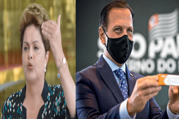 Dilma dá “fora” em João Doria e recusa convite para ser vacinada