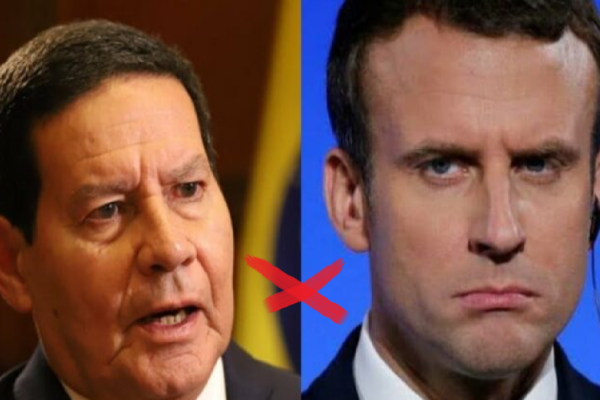 Após críticas do presidente francês ao Brasil, General Mourão debate de maneira firme: “O senhor Macron não está bem”